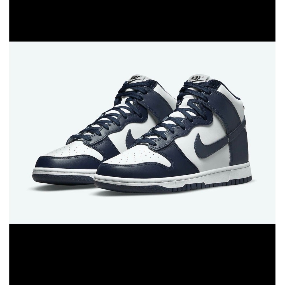 NWOT Nike Dunk High Championship in Navy, Size 9.5